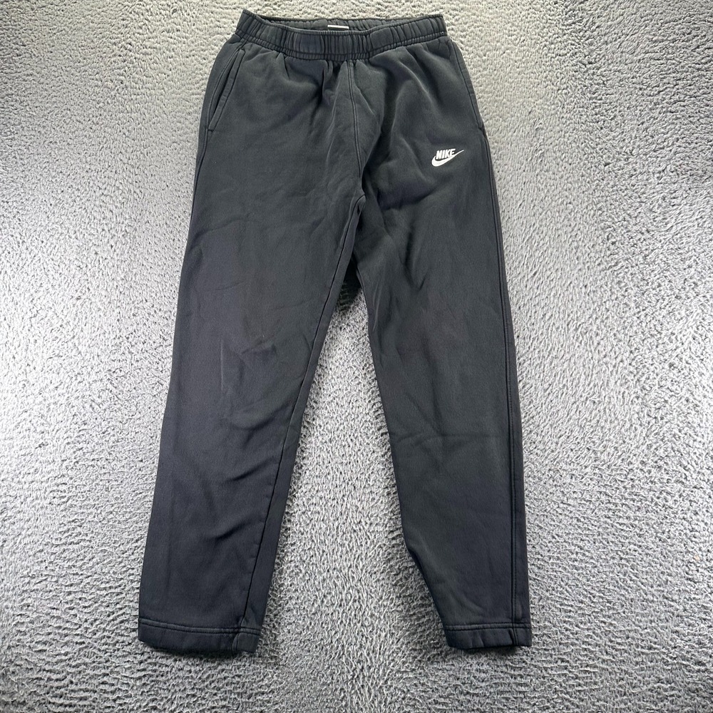 Nike Pant Mens S Black Cotton Sweatpants Tapered Activewear Sports‎ Performance
